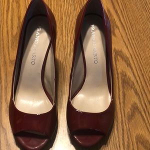 Red Franco Sarto shoes.